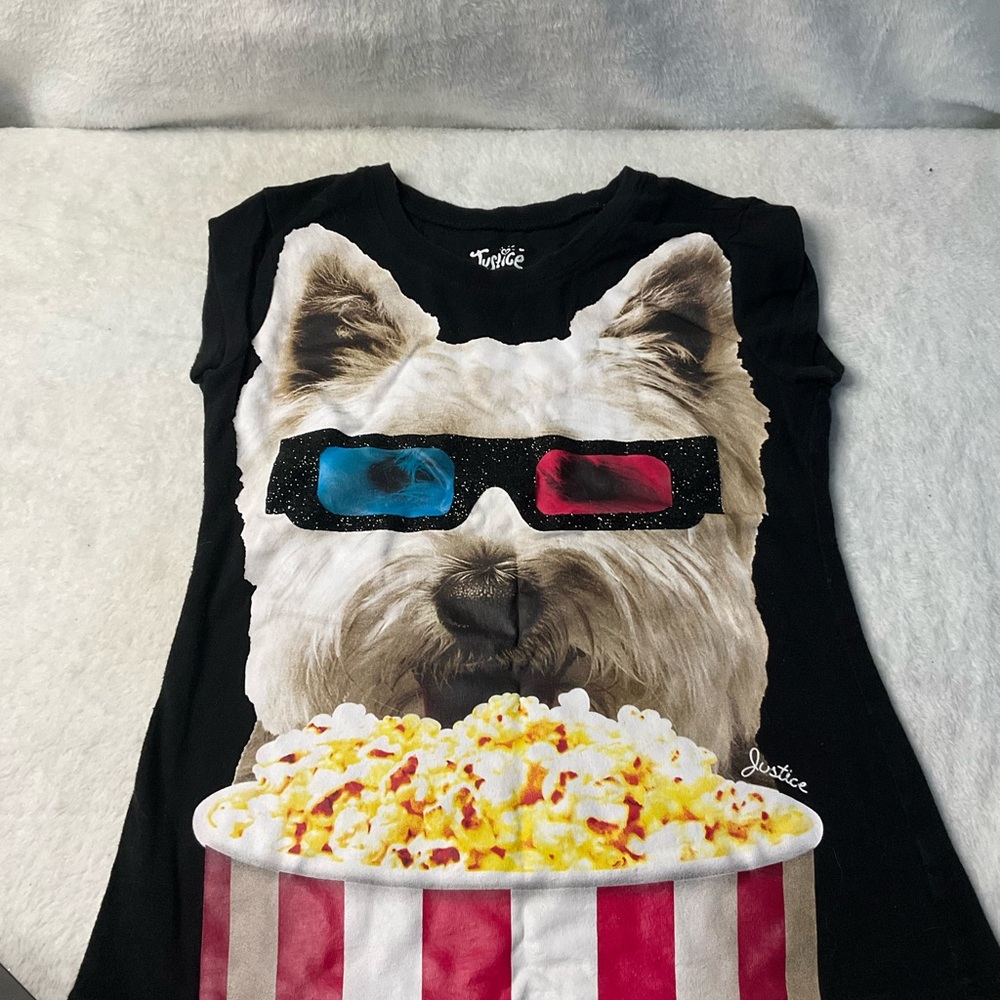 Justice Black and Red Dog Movie T-Shirt